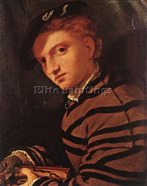 LORENZO LOTTO YOUNG MAN WITH BOOK 1525 6 ARTIST PAINTING REPRODUCTION HANDMADE