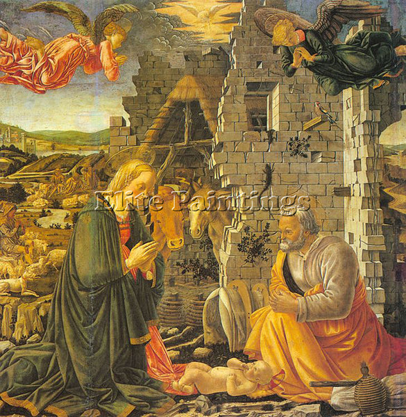 ITALIAN LOUVRE NATIVITY MASTER OF THE ITALIAN ACTIVE LATE 1400S ARTIST PAINTING
