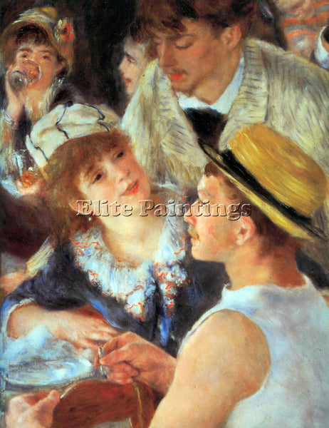 RENOIR LUNCH ON THE BOAT PARTY DETAIL ARTIST PAINTING REPRODUCTION HANDMADE OIL