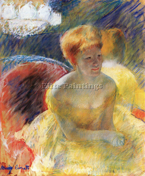 CASSATT LYDIA THE ARMS RESTED IN THE THEATER LOGE ARTIST PAINTING REPRODUCTION