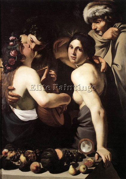 BARTOLOMEO MANFREDI ALLEGORY OF THE 4 SEASONS ARTIST PAINTING REPRODUCTION OIL