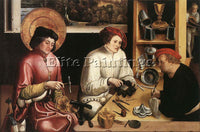 SWISS MANUEL NIKLAUS ST ELIGIUS IN THE WORKSHOP ARTIST PAINTING REPRODUCTION OIL