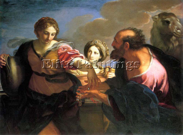 CARLO MARATTI REBECCA AND ELIEZER AT THE WELL ARTIST PAINTING REPRODUCTION OIL