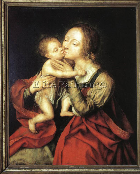 JAN MASSYS HOLY VIRGIN AND CHILD ARTIST PAINTING REPRODUCTION HANDMADE OIL REPRO