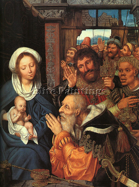 QUENTIN MASSYS ADORATION OF THE MAGI ARTIST PAINTING REPRODUCTION HANDMADE OIL
