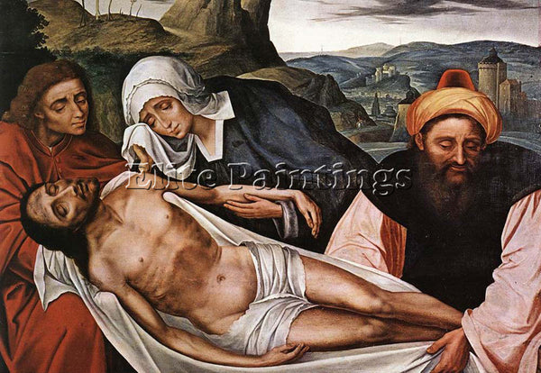 QUENTIN MASSYS ENTOMBMENT ARTIST PAINTING REPRODUCTION HANDMADE OIL CANVAS REPRO