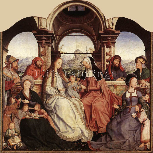 QUENTIN MASSYS ST ANNE ALTARPIECE CENTRAL PANEL ARTIST PAINTING REPRODUCTION OIL
