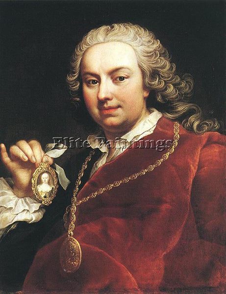 MARTIN VAN II MEYTENS SELF PORTRAIT 1740 ARTIST PAINTING REPRODUCTION HANDMADE