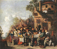 JAN MIENSE MOLENAER TAVERN OF THE CRESCENT MOON ARTIST PAINTING REPRODUCTION OIL