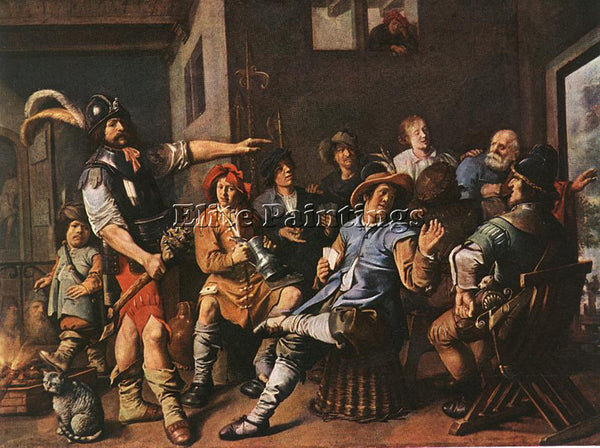 JAN MIENSE MOLENAER THE DENYING OF PETER ARTIST PAINTING REPRODUCTION HANDMADE