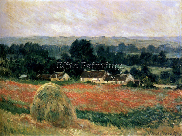 CLAUDE MONET HAYSTACK AT GIVERNY 1886 ARTIST PAINTING REPRODUCTION HANDMADE OIL