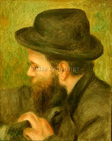 RENOIR M BERNARD MAN WITH THE BLACK HAT ARTIST PAINTING REPRODUCTION HANDMADE
