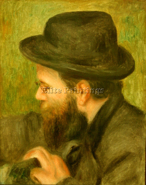 RENOIR M BERNARD MAN WITH THE BLACK HAT ARTIST PAINTING REPRODUCTION HANDMADE