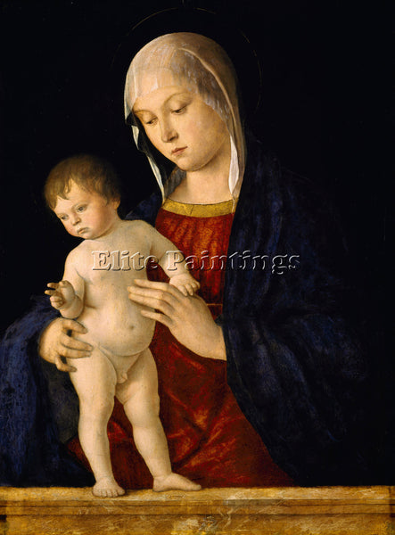 BOSCH MADONNA AND CHILD BY BELLINI ARTIST PAINTING REPRODUCTION HANDMADE OIL ART