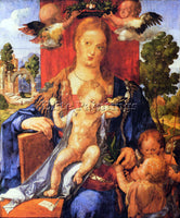 DURER MADONNA ARTIST PAINTING REPRODUCTION HANDMADE OIL CANVAS REPRO WALL  DECO