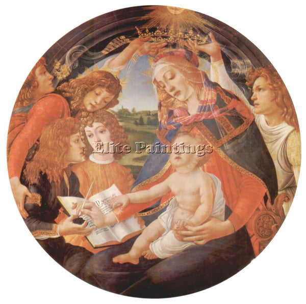 BOTTICELLI MADONNA THE MAGNIFICENT ARTIST PAINTING REPRODUCTION HANDMADE OIL ART