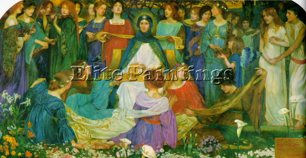 JOHN BYAM LISTON SHAW MAIDENS ARTIST PAINTING REPRODUCTION HANDMADE CANVAS REPRO