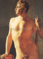JEAN AUGUSTE DOMINIQUE INGRES MALE TORSO ARTIST PAINTING REPRODUCTION HANDMADE