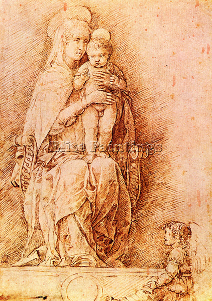 ANDREA MANTEGNA MADONNA AND CHILD ARTIST PAINTING REPRODUCTION HANDMADE OIL DECO