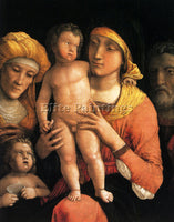 MANTEGNA THE HOLY FAMILY WITH SAINTS ELIZABETH AND INFANT JOHN BAPTIST PAINTING
