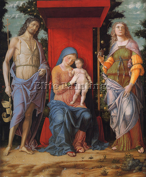 ANDREA MANTEGNA VIRGIN AND CHILD WITH MAGDALEN AND ST JOHN BAPTIST REPRODUCTION