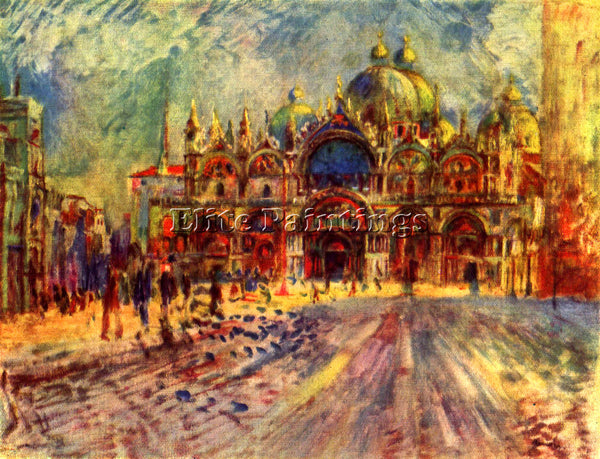 RENOIR MARCUS PLACE IN VENICE ARTIST PAINTING REPRODUCTION HANDMADE CANVAS REPRO