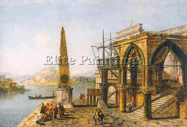 ITALIAN MARIESCHI MICHELE ITALIAN 1710 1744 ARTIST PAINTING HANDMADE OIL CANVAS