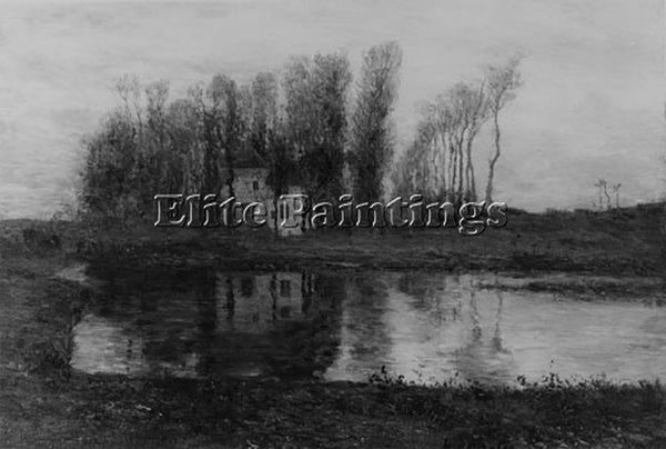 HOMER DODGE MARTIN OLD MANOR OF CRIQUEBOEUF ARTIST PAINTING HANDMADE OIL CANVAS