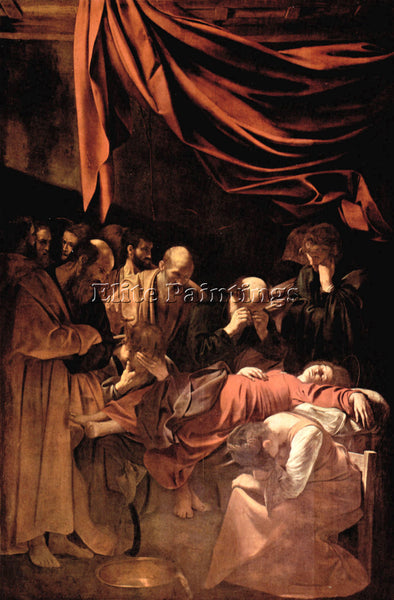CARAVAGGIO MARY S DEATH ARTIST PAINTING REPRODUCTION HANDMADE CANVAS REPRO WALL