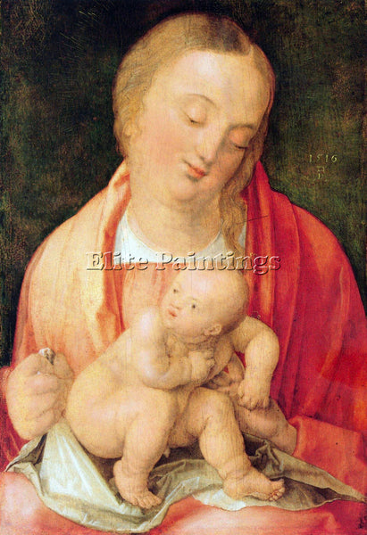 DURER MARY WITH THE CHILD SQUATTING ARTIST PAINTING REPRODUCTION HANDMADE OIL