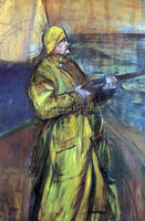 TOULOUSE-LAUTREC MAURICE JOYANT AT THE BAY SOMME ARTIST PAINTING HANDMADE CANVAS