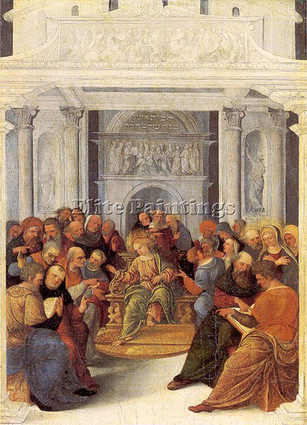 ITALIAN MAZZOLINO LUDOVICO ITALIAN ACTIVE 1504 1530 1 ARTIST PAINTING HANDMADE
