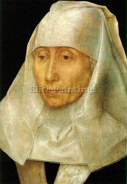 HANS MEMLING PORTRAIT OF AN OLD WOMAN ARTIST PAINTING REPRODUCTION HANDMADE OIL