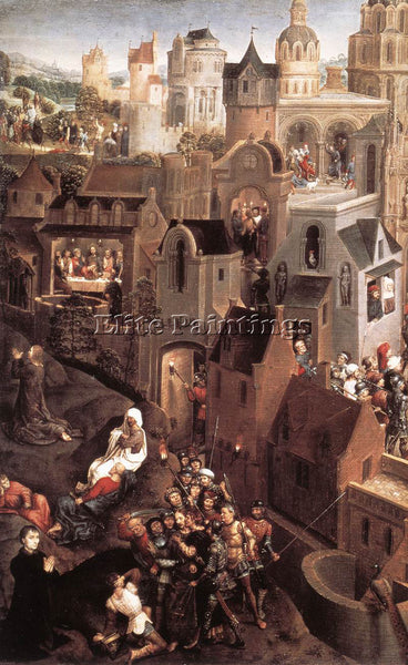 HANS MEMLING SCENES FROM THE PASSION OF CHRIST 1470 1 DETAIL1 LEFT SIDE PAINTING