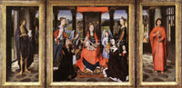 HANS MEMLING THE DONNE TRIPTYCH C1475 ARTIST PAINTING REPRODUCTION HANDMADE OIL