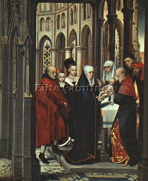 HANS MEMLING THE PRESENTATION IN THE TEMPLE ARTIST PAINTING HANDMADE OIL CANVAS