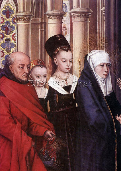HANS MEMLING THE PRESENTATION IN THE TEMPLE DETAIL1 ARTIST PAINTING REPRODUCTION