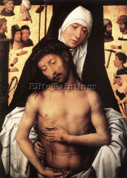HANS MEMLING THE VIRGIN SHOWING THE MAN OF SORROWS 1475 OR 1479 ARTIST PAINTING
