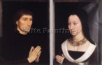 HANS MEMLING TOMMASO PORTINARI AND HIS WIFE ARTIST PAINTING HANDMADE OIL CANVAS