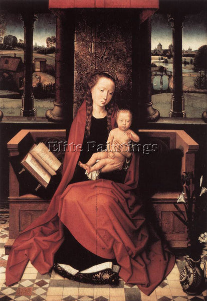 HANS MEMLING VIRGIN AND CHILD ENTHRONED 1480S ARTIST PAINTING REPRODUCTION OIL