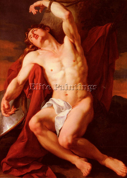 FRENCH MENAGEOT FRANCOIS GUILLAUME LE MARTYRE DE SAINT SEBASTIEN ARTIST PAINTING