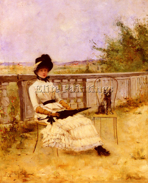 FRENCH MENDILAHARZU GRACIANO REVERIE ARTIST PAINTING REPRODUCTION HANDMADE OIL