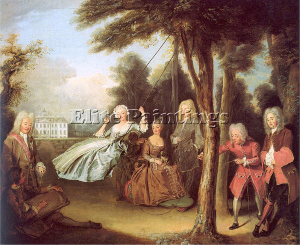 FRENCH MERCIER PHILIPPE FRENCH 1689 1760 ARTIST PAINTING REPRODUCTION HANDMADE