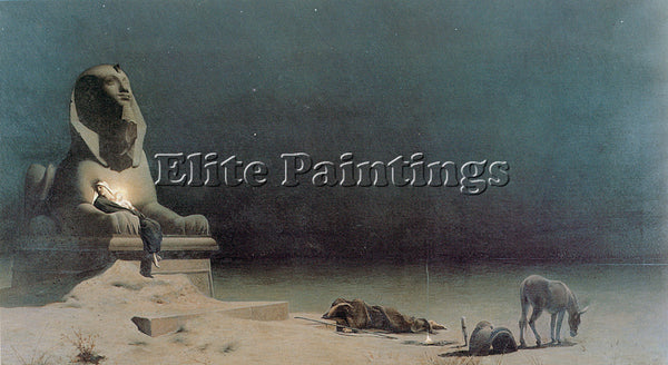 LUC-OLIVIER MERSON REST ON THE FLIGHT INTO EGYPT ARTIST PAINTING HANDMADE CANVAS