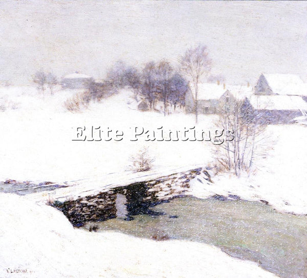 WILLARD LEROY METCALF THE WHITE MANTLE ARTIST PAINTING REPRODUCTION HANDMADE OIL