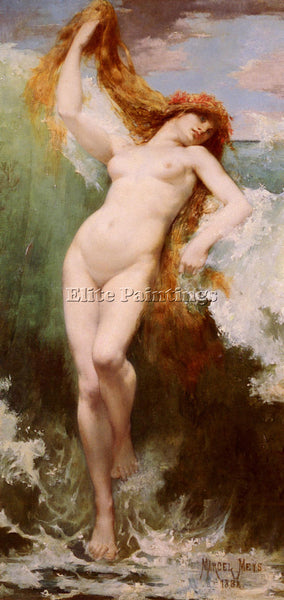 FRENCH MEYS MARCEL PAUL NEREIS ARTIST PAINTING REPRODUCTION HANDMADE OIL CANVAS