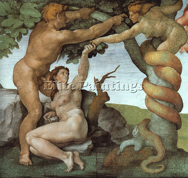 MICHELANGELO 5 ARTIST PAINTING REPRODUCTION HANDMADE OIL CANVAS REPRO WALL  DECO