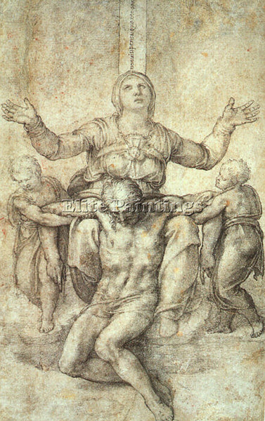 MICHELANGELO MICH18 ARTIST PAINTING REPRODUCTION HANDMADE CANVAS REPRO WALL DECO