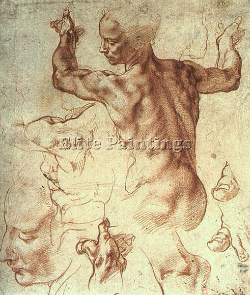 MICHELANGELO MICH19 ARTIST PAINTING REPRODUCTION HANDMADE CANVAS REPRO WALL DECO