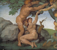 MICHELANGELO  SISTINE CHAPEL CEILING GENESIS FALL AND EXPULSION FROM PARADISE 1
